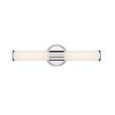 15W 2-Light 18 in. Wide LED Bath Bar in Polished Chrome