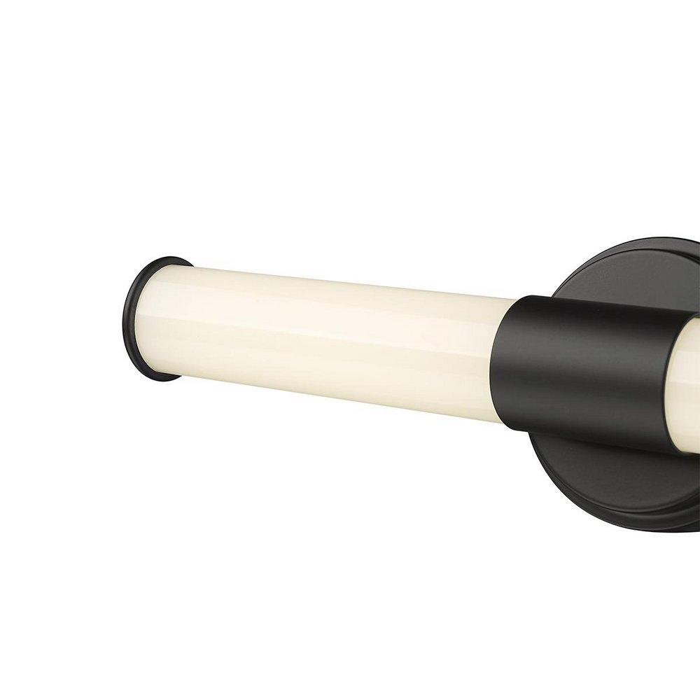 1-Light LED Vanity Fixture in Matte Black 