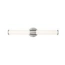 20W 2-Light 24 in. Wide LED Bath Bar in Brushed Nickel