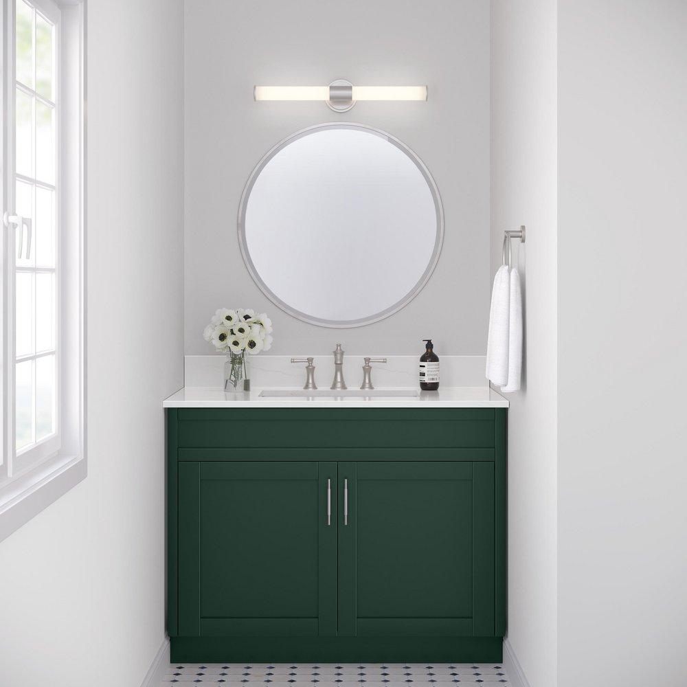 1-Light LED Vanity Fixture in Brushed Nickel 