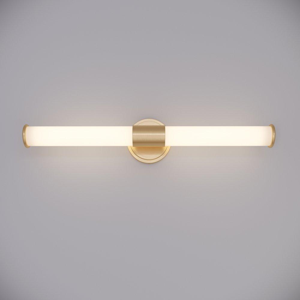 1-Light LED Vanity Fixture in Modern Gold 