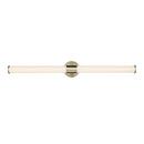 30W 2-Light 36 in. Wide LED Bath Bar in Modern Gold