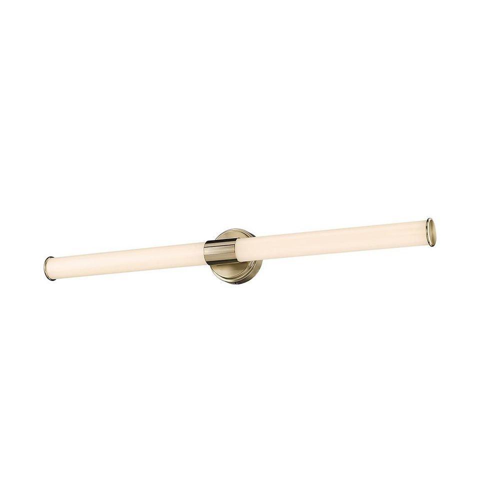1-Light LED Vanity Fixture in Modern Gold 