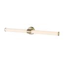 1-Light LED Vanity Fixture in Modern Gold 