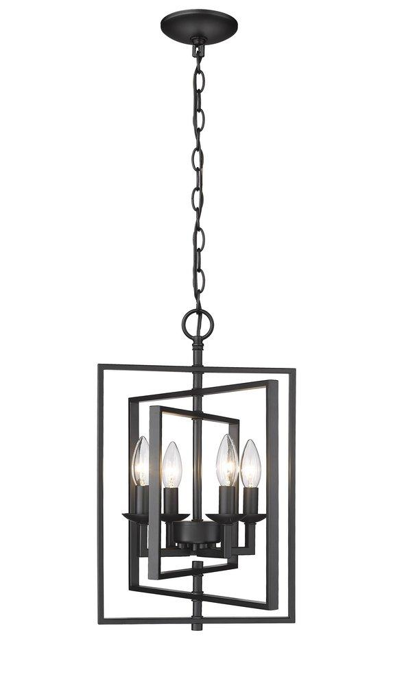 Millennium Lighting Matte Black 4-Light Pendant Light 