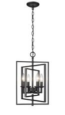 Millennium Lighting Matte Black 4-Light Pendant Light 