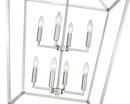 8-Light Pendant Light in Satin Nickel 