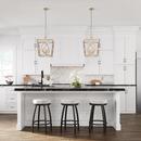 4-Light Pendant Light in Painted Modern Gold 