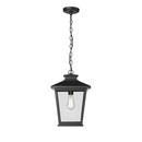 1-Light Outdoor Hanging Lantern Powder Coated Black 
