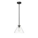 1-Light Pendant Light in Matte Black 