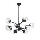 Millennium Lighting Matte Black 10-Light Chandelier Ceiling Light 
