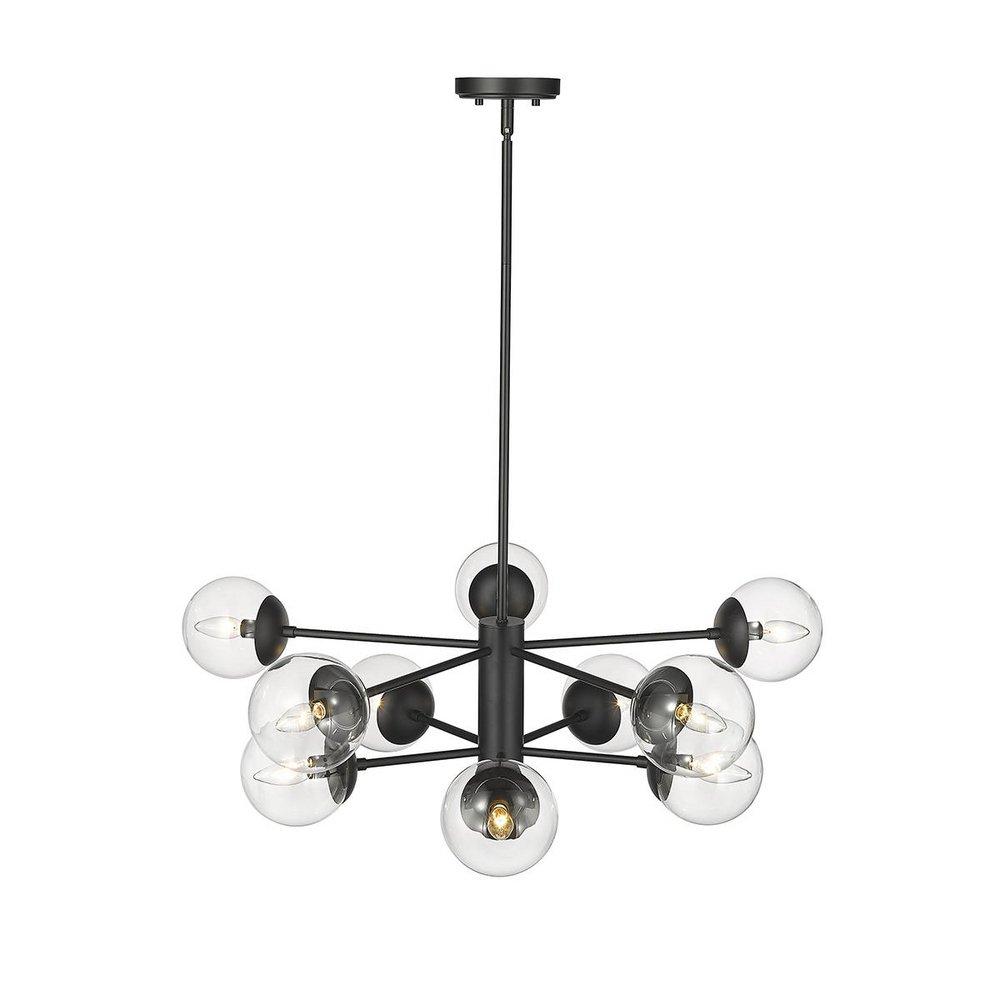 Millennium Lighting Matte Black 10-Light Chandelier Ceiling Light 