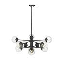 Millennium Lighting Matte Black 10-Light Chandelier Ceiling Light 
