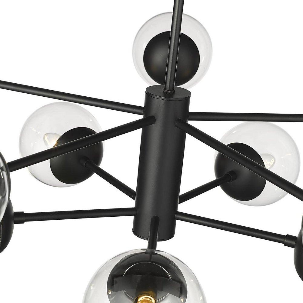 Millennium Lighting Matte Black 10-Light Chandelier Ceiling Light 