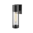 1-Light Outdoor Wall Sconce in Powder Coated Black
