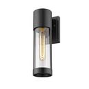 1-Light Outdoor Wall Sconce in Powder Coated Black 