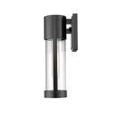 1-Light Outdoor Wall Sconce in Powder Coated Black 