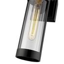 1-Light Outdoor Wall Sconce in Powder Coated Black 