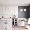 1-Light Pendant Light in Brushed Nickel 