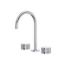 Two Handle Widespread Bathroom Sink Faucet in Polished Chrome