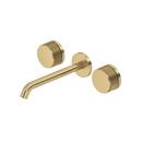 Two Handle Widespread and Wall Mount Bathroom Sink Faucet in Antique Gold