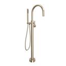 Single Handle Lever Floor Mount Filler in Satin Nickel (Trim Only)