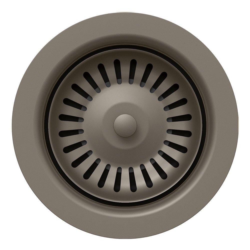 METAL BASKET STRAINER DRAIN ASSEMBLY - VOLCANO GRAY 