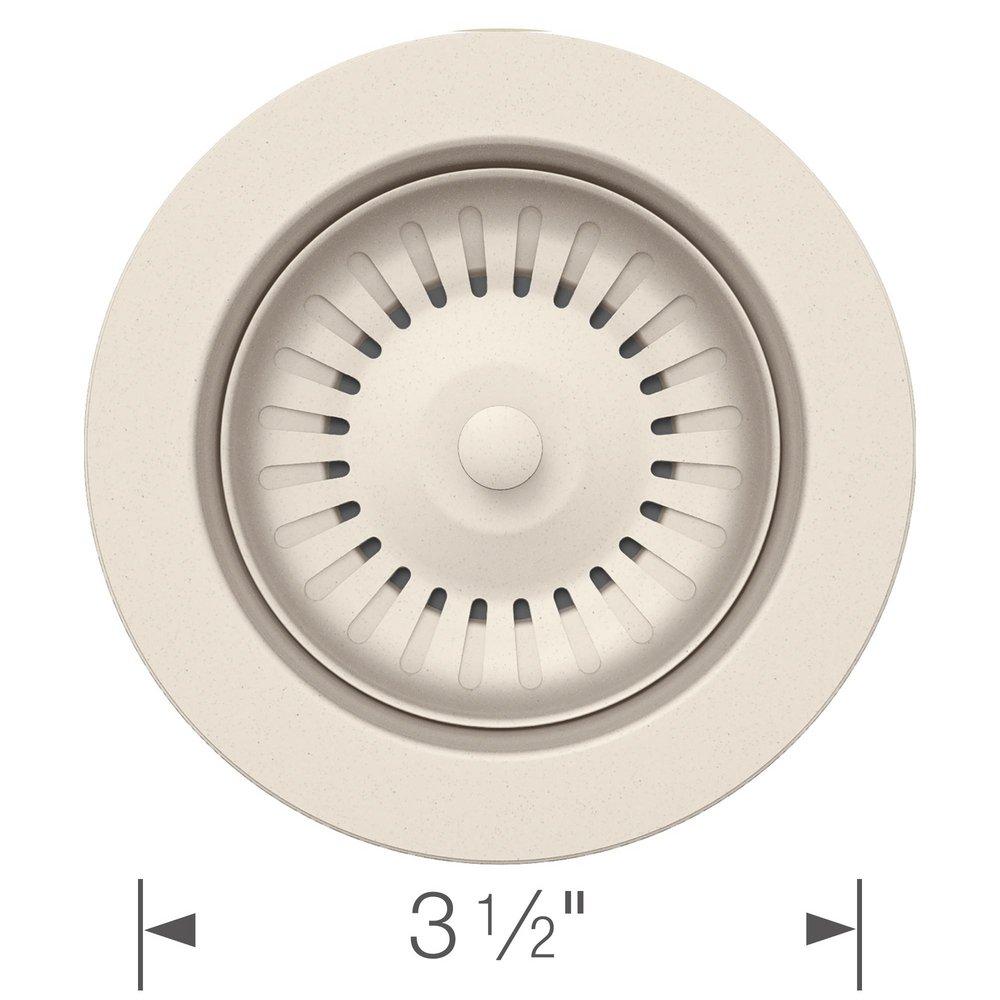 BLANCO Soft White 3-1/2 x 2-1/7 in. Metal Disposal Flange 