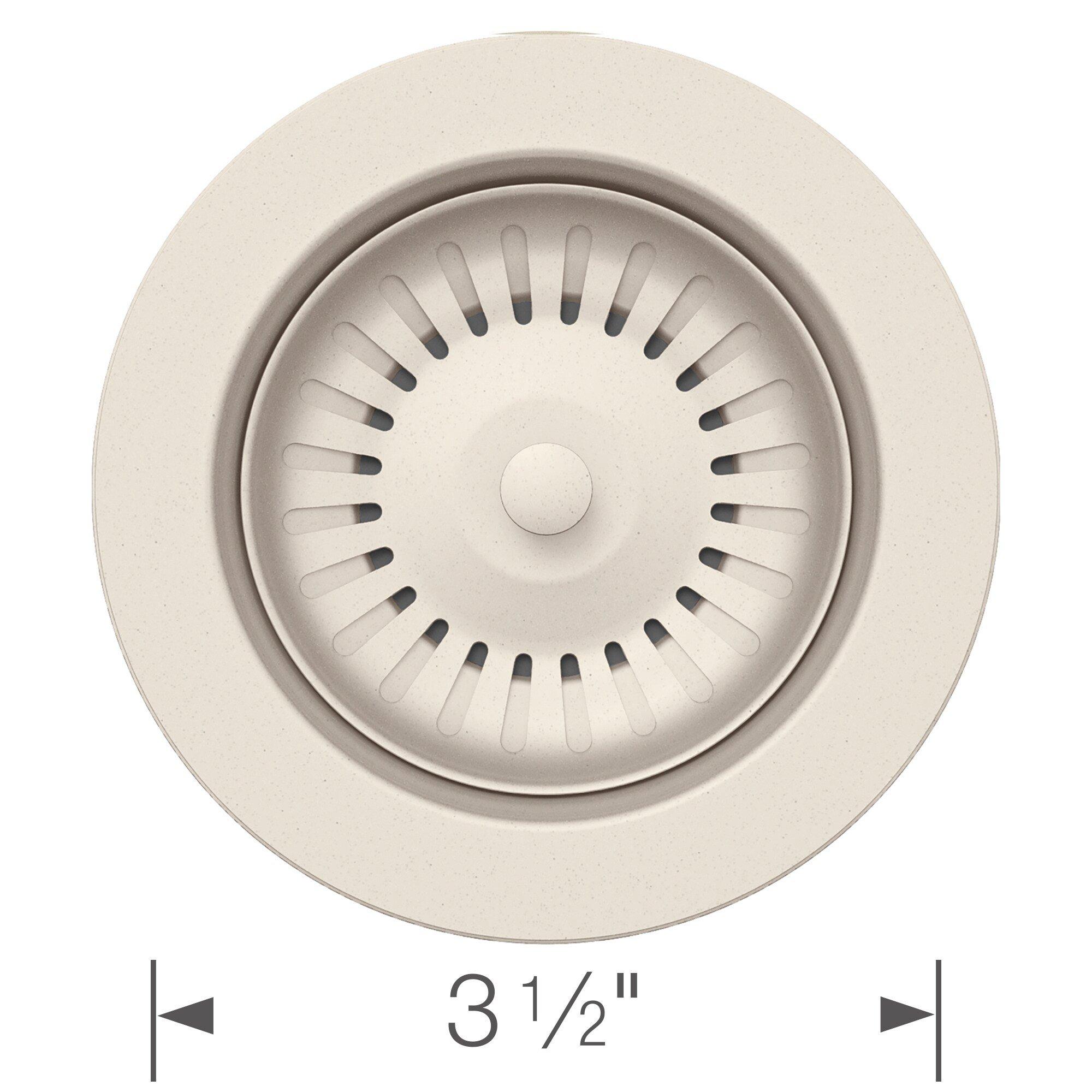 BLANCO Soft White 3-1/2 x 2-1/7 in. Metal Disposal Flange 