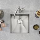 17 in. Undermount Stainless Steel Bar Sink Lustrous Satin 