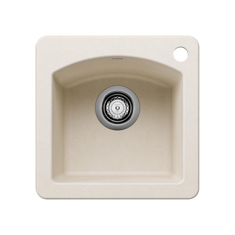 DIAMOND BAR SINK DUAL DECK - SOFT WHITE 