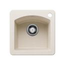 15 x 15 in. 1 Hole Drop-in and Undermount Granite Composite Bar Sink in Soft White