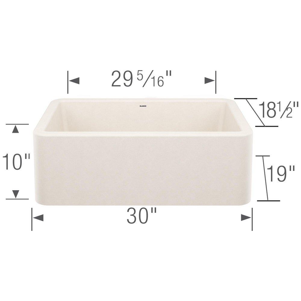 IKON 30 APRON SINGLE BOWL - SOFT WHITE 