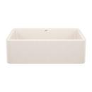 BLANCO Soft White 33 x 19 in. No Hole Granite Composite Single Bowl Farmhouse and Undermount Kitchen Sink 