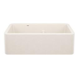 33 in. Farmhouse Composite Double Bowl Kitchen Sink in Soft White