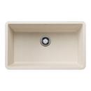 30 in. Undermount Composite Single Bowl Kitchen Sink in Soft White