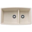 33 in. Drop-in Silgranit Double Bowl Kitchen Sink 