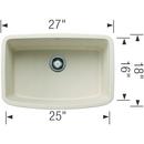 VALEA 27 SINGLE BOWL - SOFT WHITE 