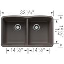 DIAMOND EQUAL DOUBLE LOW DIVIDE - VOLCANO GRAY 
