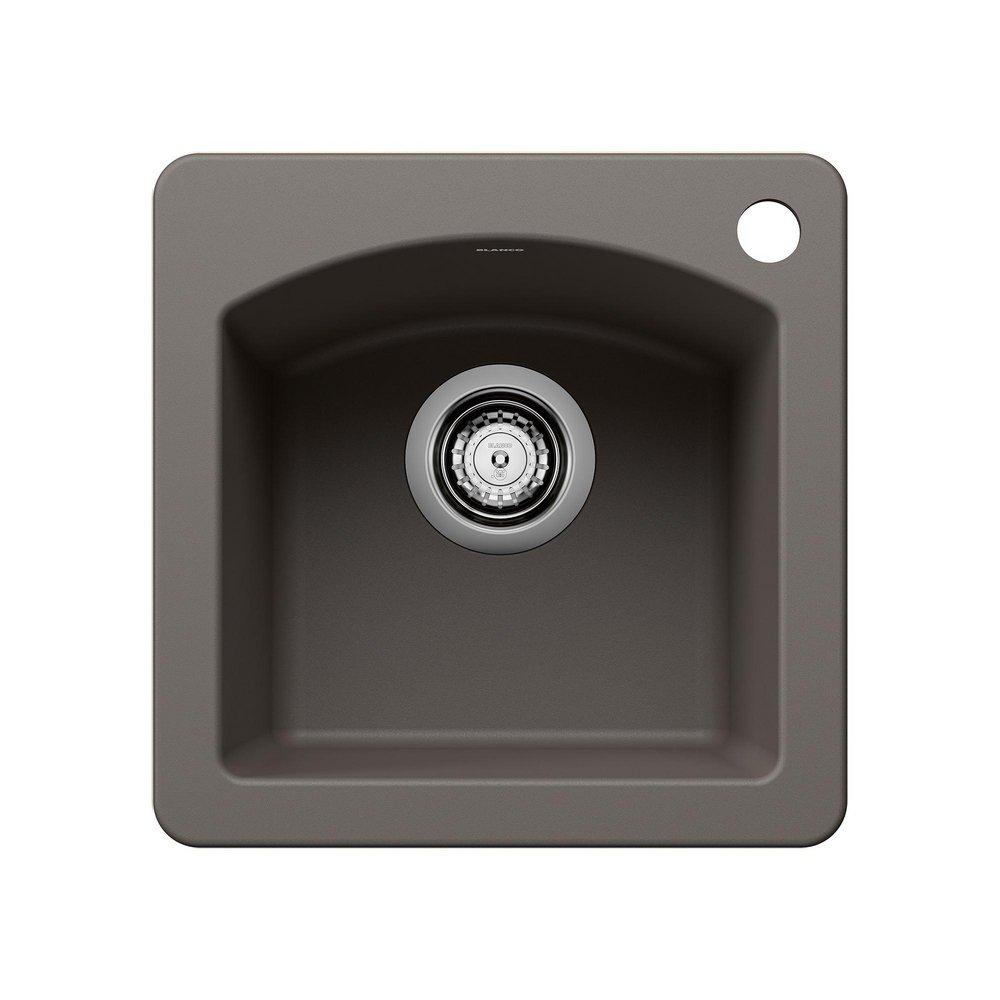 DIAMOND BAR SINK DUAL DECK - VOLCANO GREY 