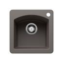 DIAMOND BAR SINK DUAL DECK - VOLCANO GREY 