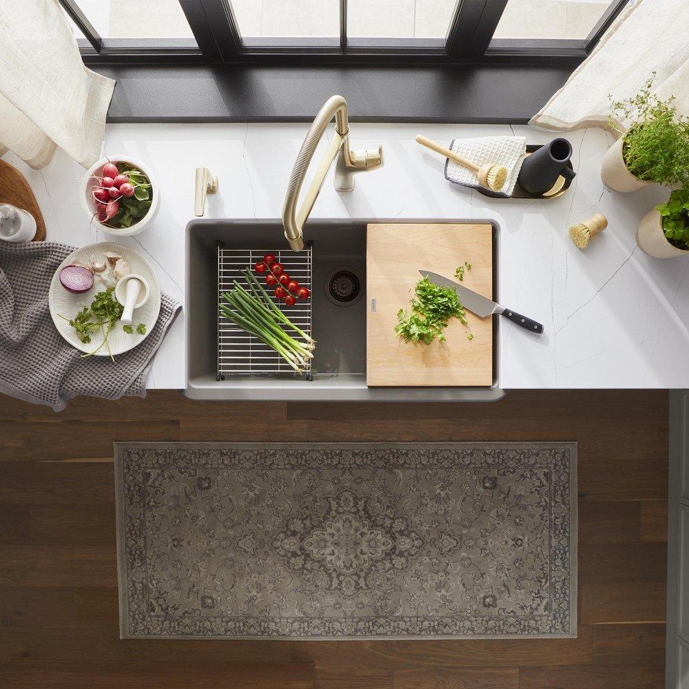 IKON 30 APRON SINGLE BOWL - VOLCANO GRAY 