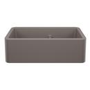 33 in. Farmhouse Composite Double Bowl Kitchen Sink in Volcano Grey