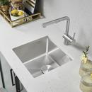 15 in x 15 in Stainless Steel Undermount Bar Sink in Satin 