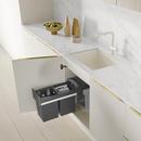 BLANCO Soft White 23-7/16 x 17-3/4 in. No Hole Granite Composite Single Bowl Undermount Kitchen Sink 