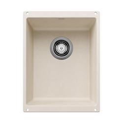 13-39/50 x 18-11/100 in. No Hole Undermount Granite Composite Bar Sink in Soft White