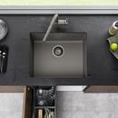 BLANCO Volcano Grey 23-71/6 x 17-3/4 in. No Hole Granite Composite Single Bowl Undermount Kitchen Sink 