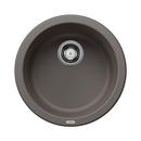 17-11/16 x 17-11/16 in. No Hole Undermount Granite Composite Bar Sink in Volcano Grey