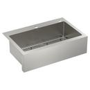 Moen Brushed 33 x 22 in. 2 Hole Stainless Steel Single Bowl Drop-in and Undermount Kitchen Sink 