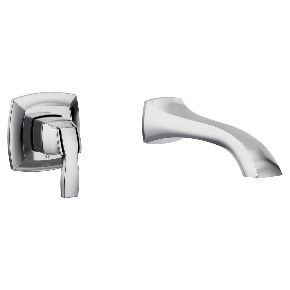 CHROME ONE-HANDLE NON DIVERTER TUB FILLER 